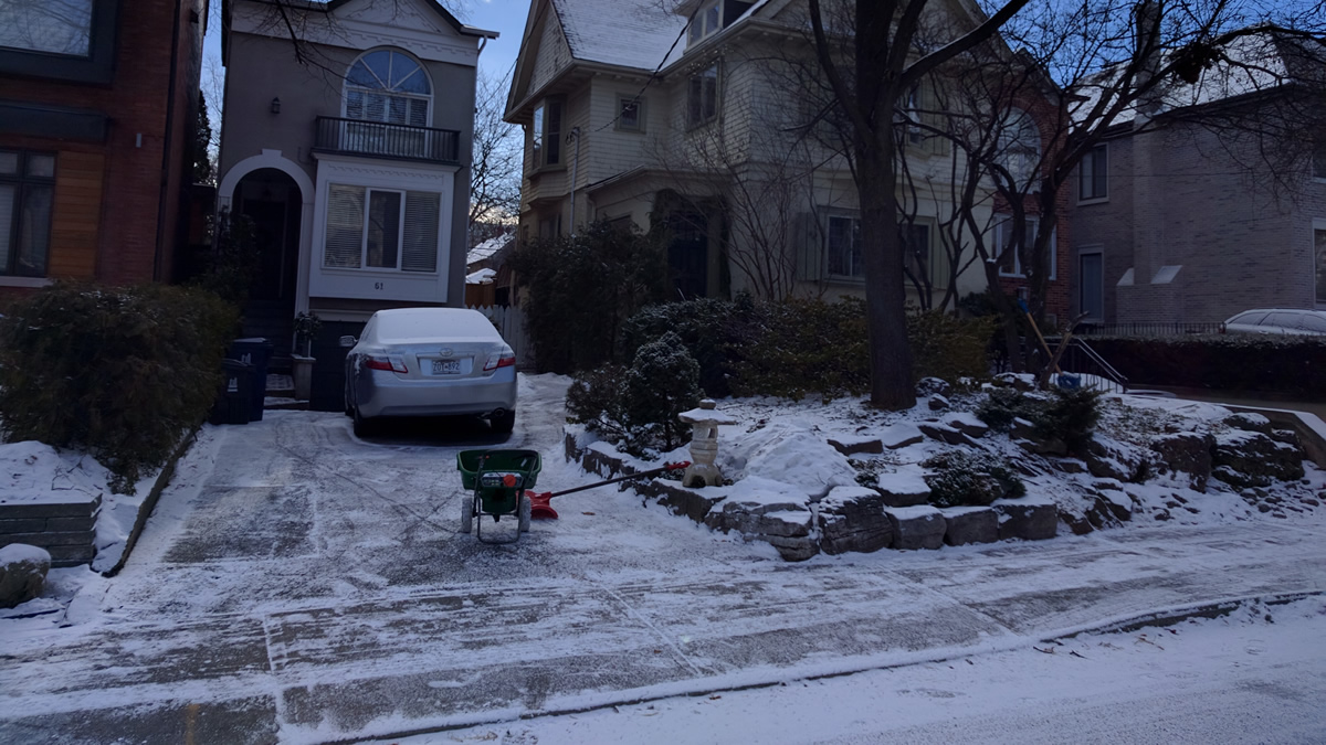 Snow removal services for a Gardenzilla client in Chaplin Estates