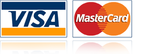 Visa and Mastercard payment methods accepted