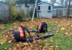 Blowers used for fall cleanup