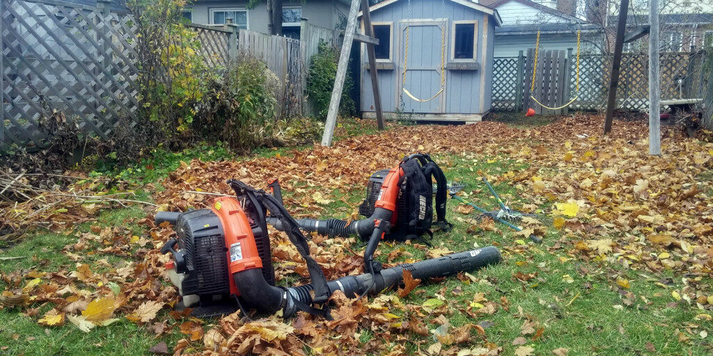 Fall leaf cleanups and leaf raking by Gardenzilla in Midtown & North Toronto.