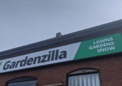New sign for Gardenzilla Lawn & Garden